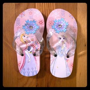 👸 Frozen Flip-Flops Toddler Sz 10